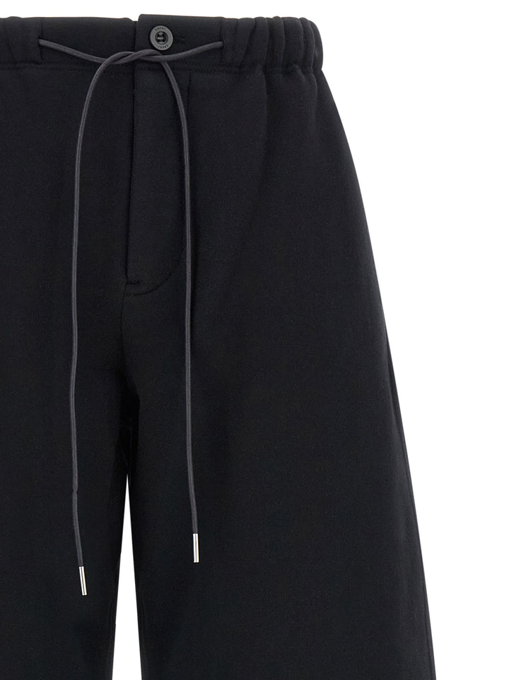 Sacai Trompe L'oeil Bermuda Pantaloni - Nero | 93c95080c173e87f908ad77ad822d5cdd073f29f