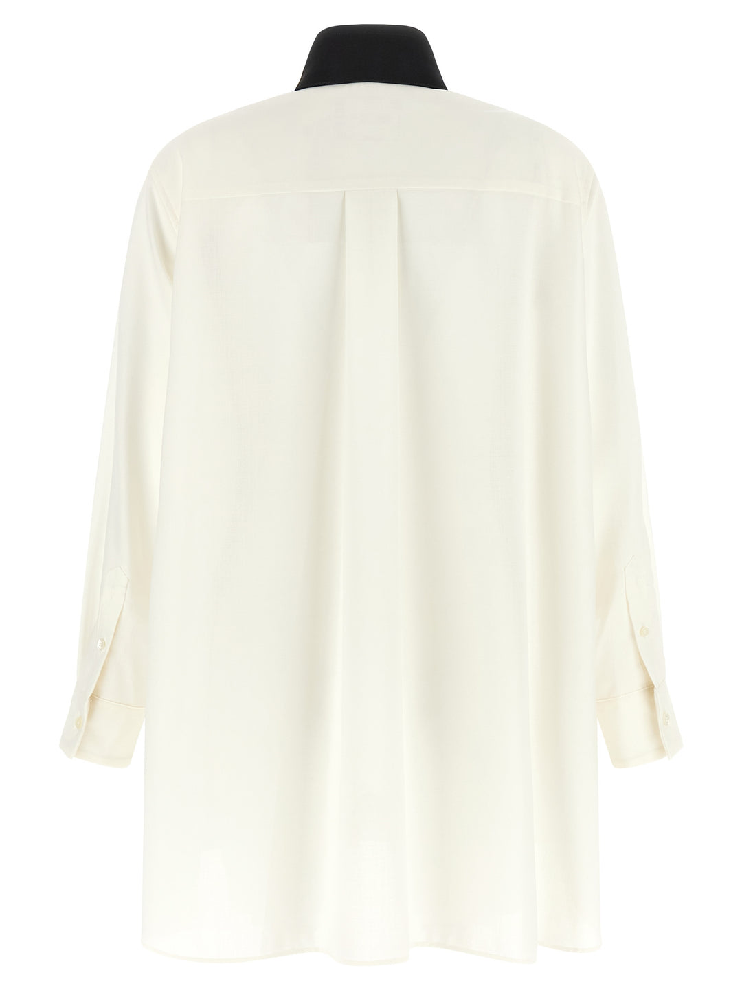 Sacai Hybrid Shirt With Front Panel Model. Camicie - Bianco/Nero | 7672a00e5ebc7874dc4924fa0d10ab34c9fdd107