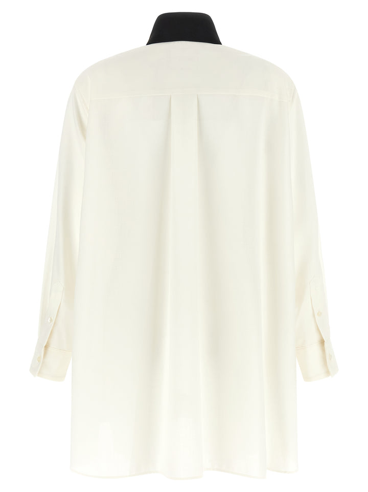 Sacai Hybrid Shirt With Front Panel Model. Camicie - Bianco/Nero | 7672a00e5ebc7874dc4924fa0d10ab34c9fdd107
