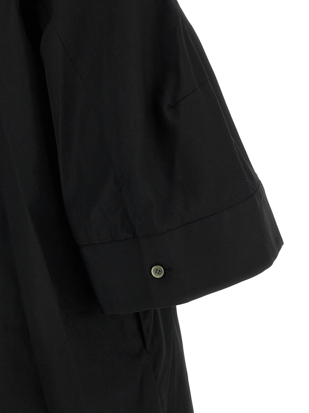 Sacai Chemisier Dress With Wide Sleeves Abiti - Nero | 01aaca0adf2c48219aa893d2435506e5c58d975f