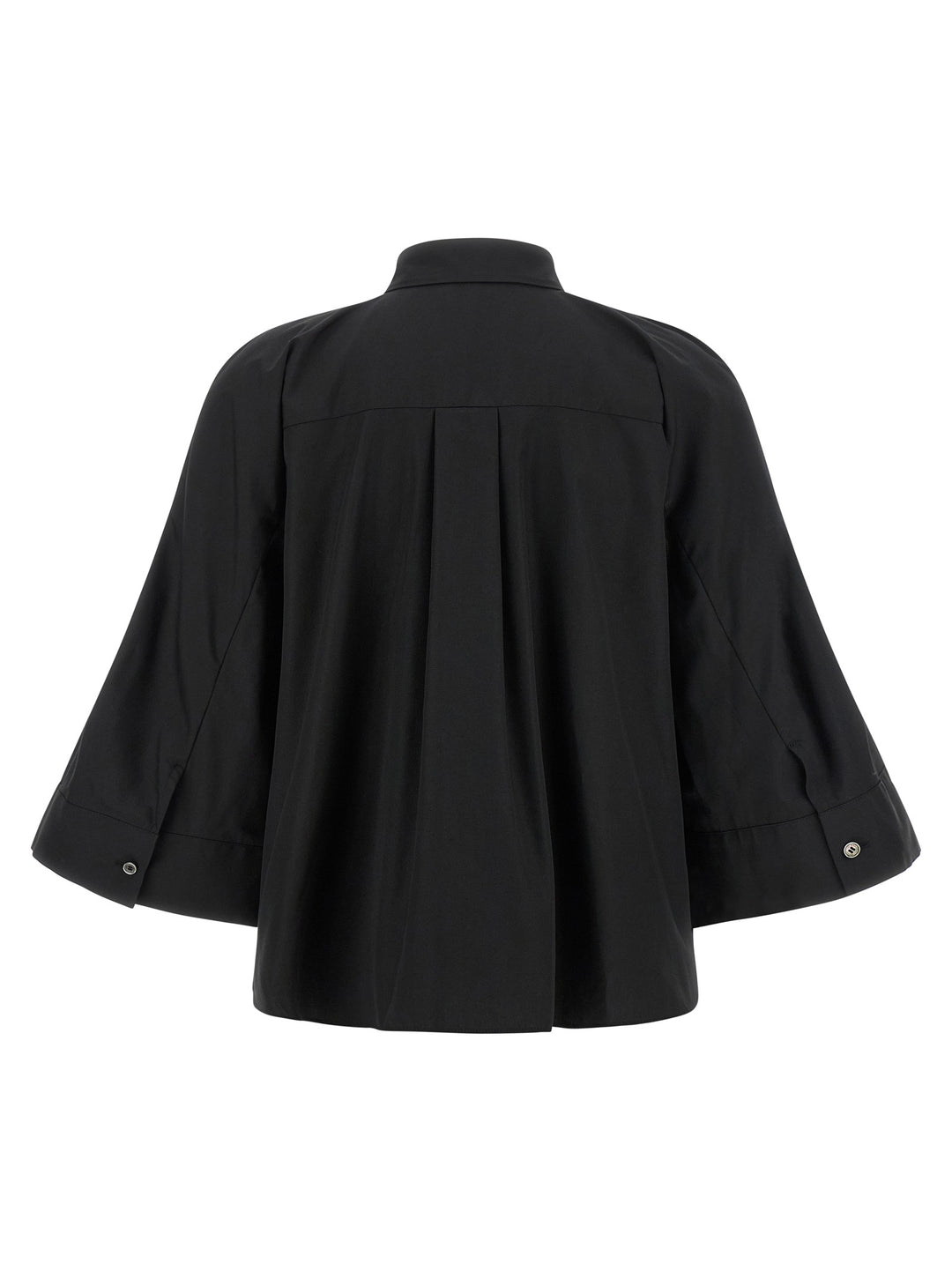 Sacai Poplin Shirt With Wide Sleeves Camicie - Nero | 00412a466f0e98dbcb58520632a972024f5ba012