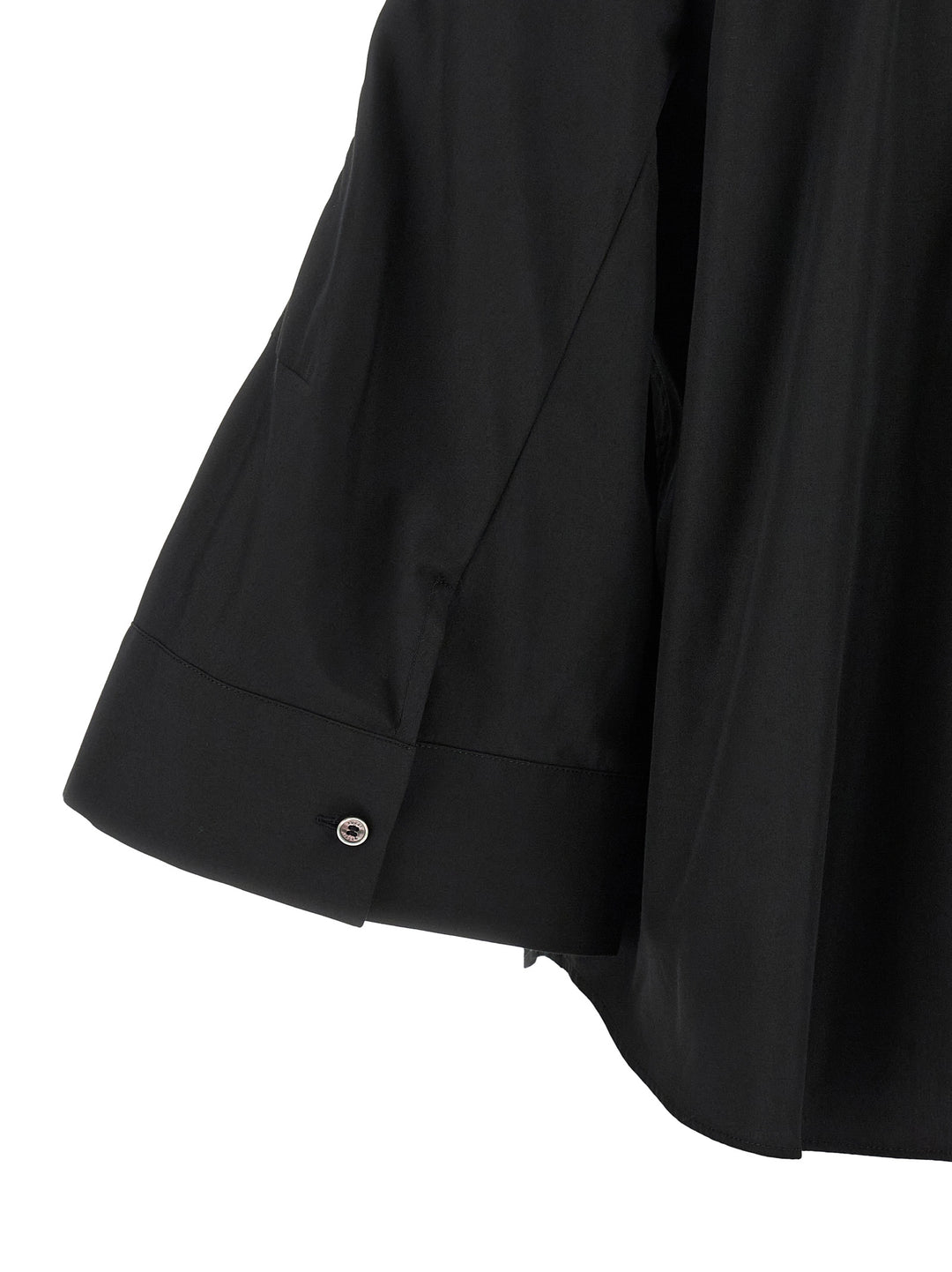 Sacai Poplin Shirt With Wide Sleeves Camicie - Nero | d2559b8224075454f3a9f7ed709f4a5ae671a68b
