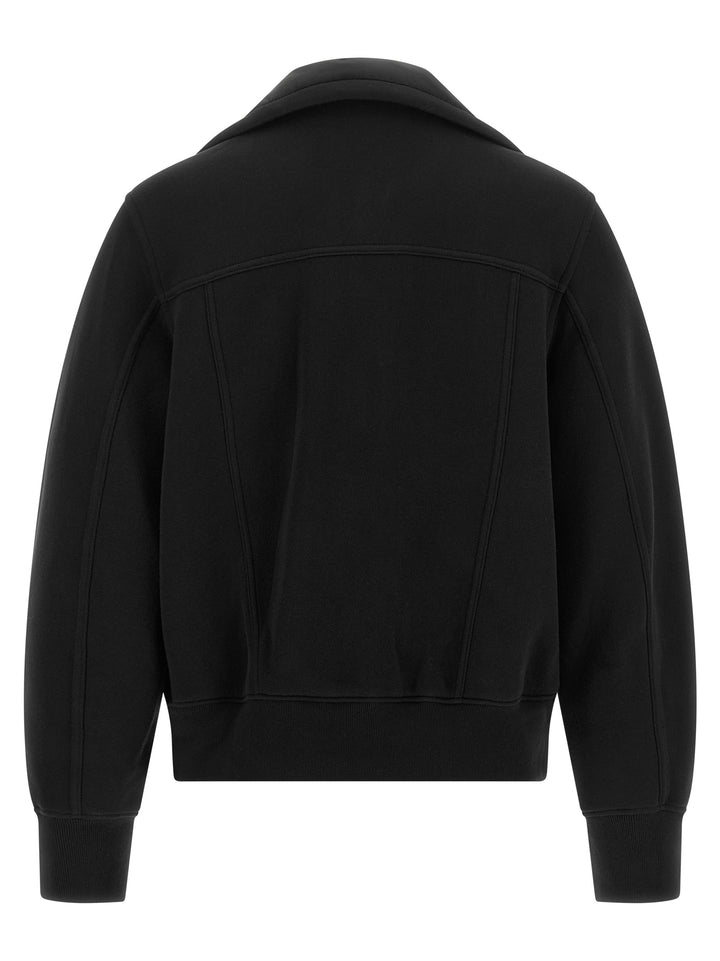 Sacai Terry Cloth-Effect Fabric Jacket Puffer Jackets - Nero | 4e863b8b6d32e6ba6a04a3a00d699ebf97a4886c