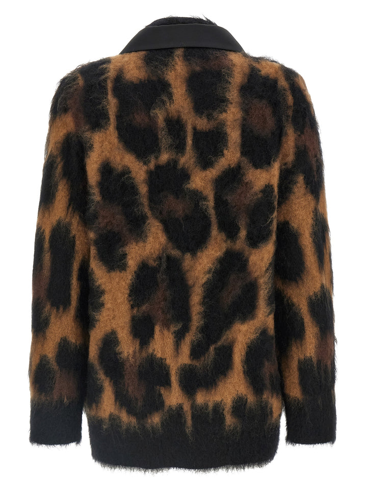 Sacai Cardigan With Double-Breasted Insert Maglioni - Multicolor | dd6dcb7c336d16cc429e88c87e6c39ef8be858ff