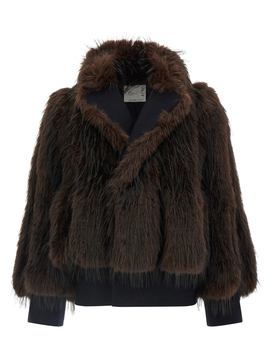 Sacai Jacket With  Inserts Pellicce - Marrone | 241beaf159b34f3c403698fb9737b49829ca9f5f