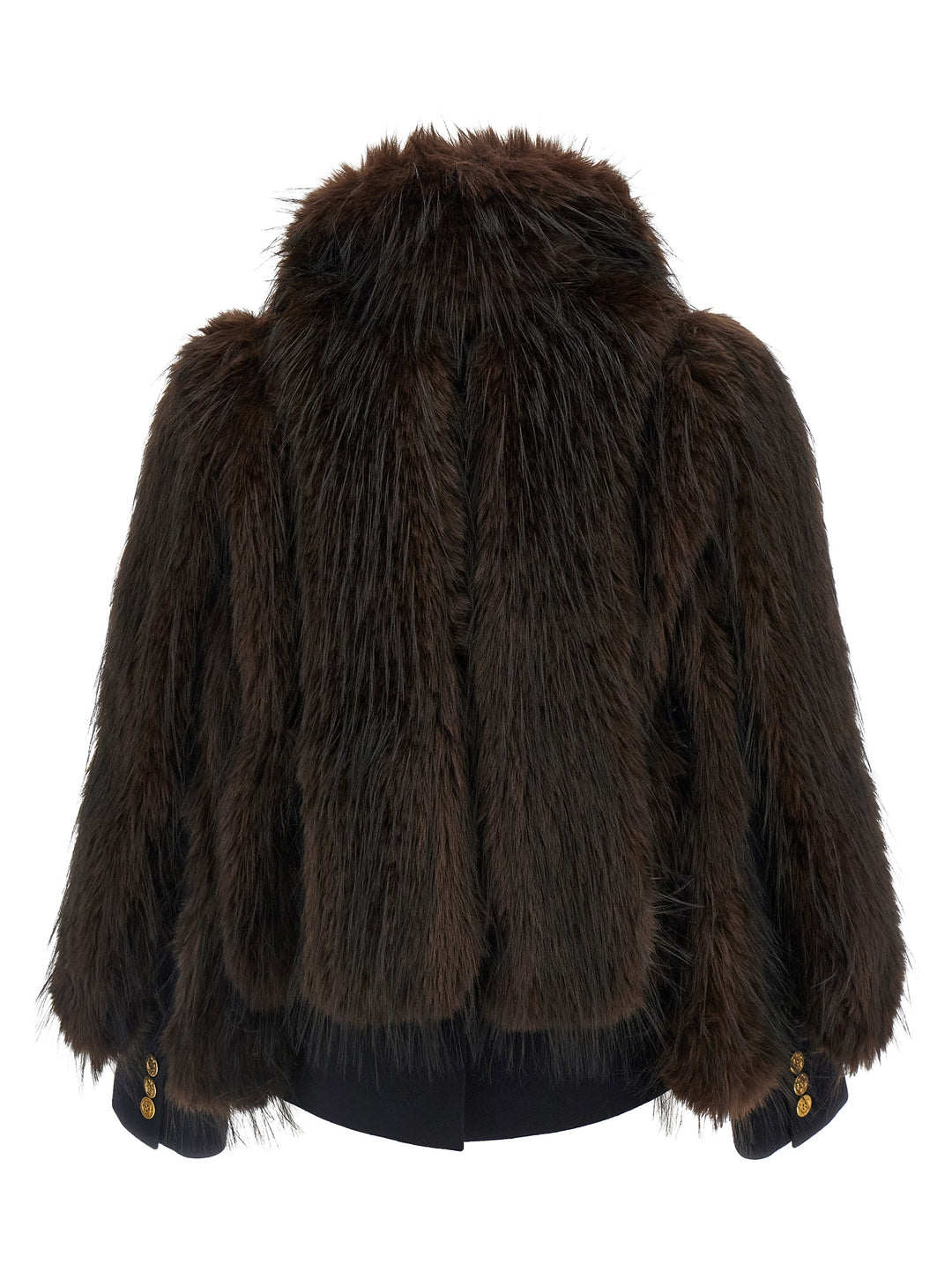 Sacai Jacket With  Inserts Pellicce - Marrone | 163581501553634b04c74bc35be44ced8a6f5f65