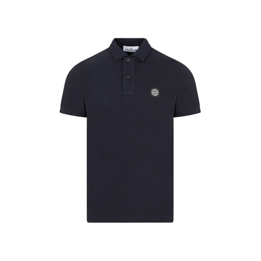 Navy Blue Cotton Polo