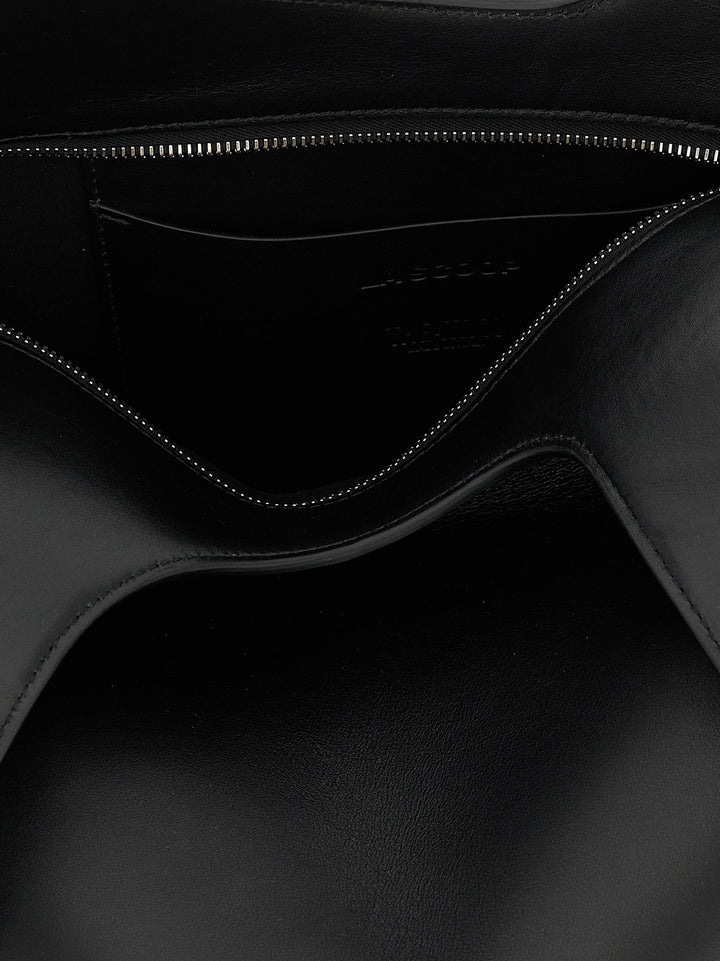 The Attico La Scoop Medium Borse a Spalla e Tracolla - Nero | a4b57829001ff82e9977107cf15318fdc7845381