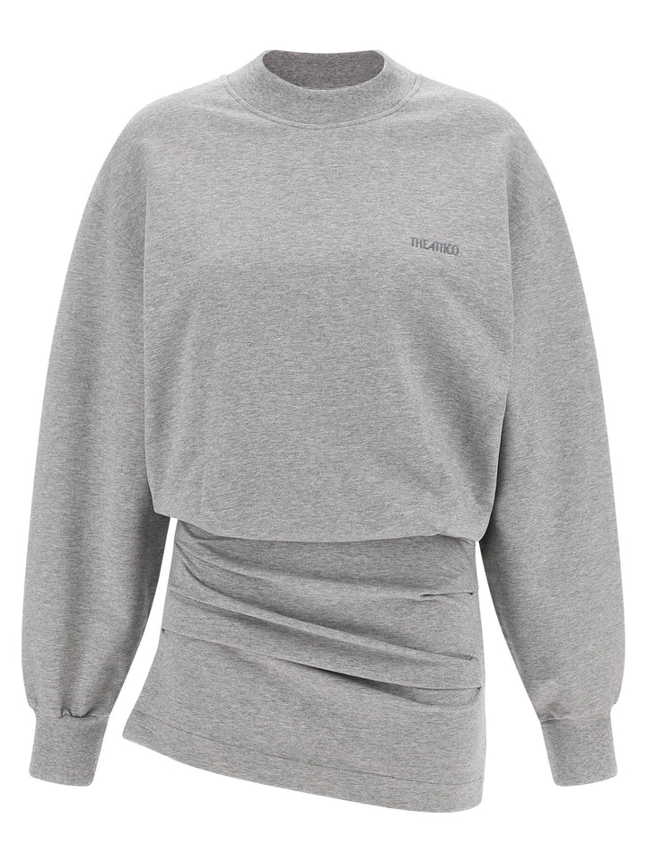 The Attico Mélange Sweatshirt Dress Abiti - Grigio | 8c8849af5c1df5c0efd2d33128aa2c07ad1df2f3
