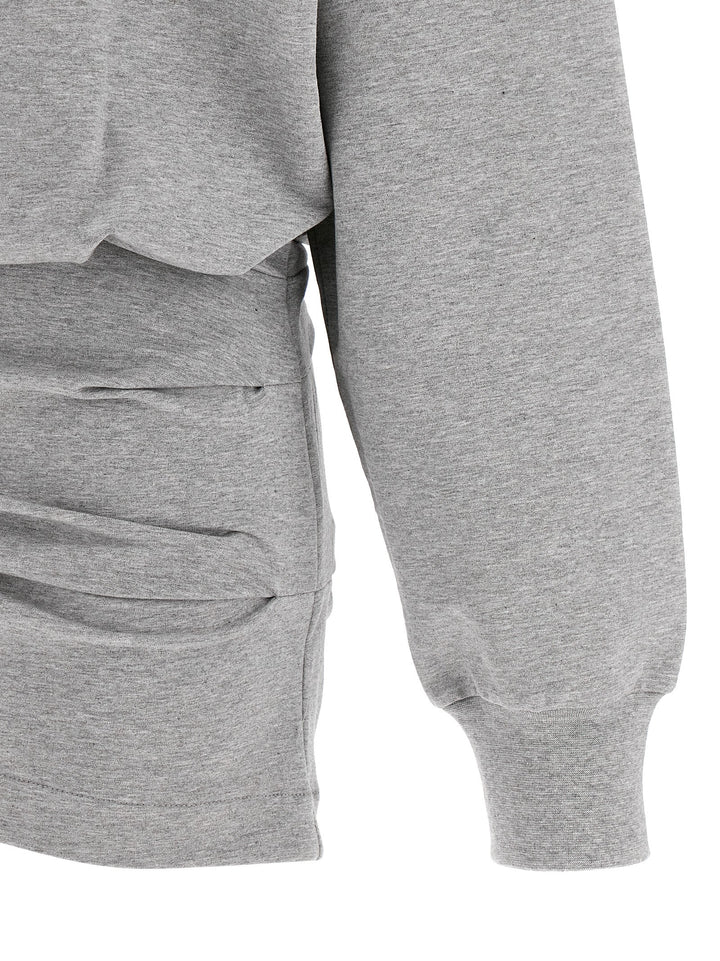 The Attico Mélange Sweatshirt Dress Abiti - Grigio | 8e09f9b2af181491b776b9aeb8a8f0510fd07b3e