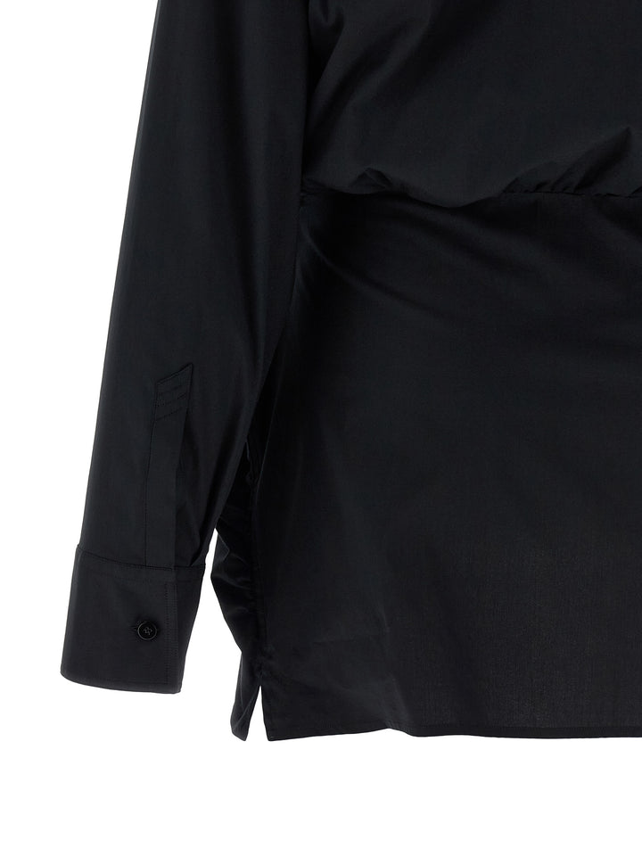 The Attico Double Layer Shirt Dress Abiti - Bianco/Nero | beb5994bbc0a3de566a0b624f9496499628be485