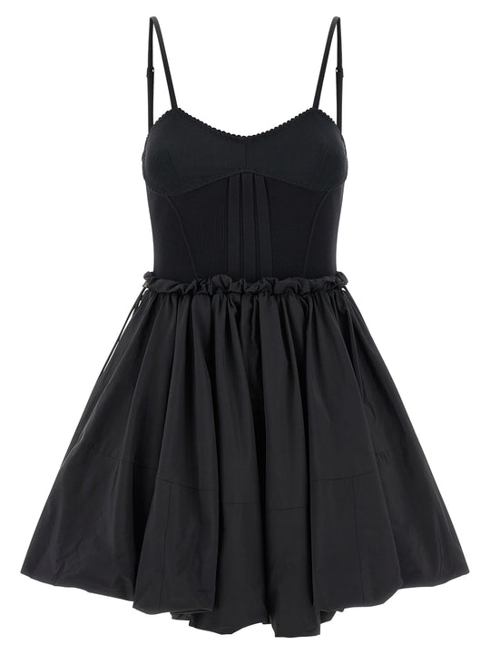 Taffeta Dress Abiti Nero