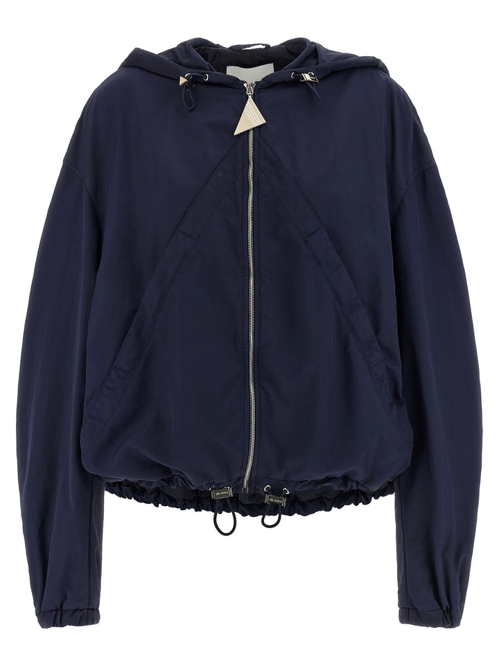 The Attico Hooded Bomber Jacket Puffer Jackets - Blu | 69bd501c62f80f106db61133402416e50a24f96f