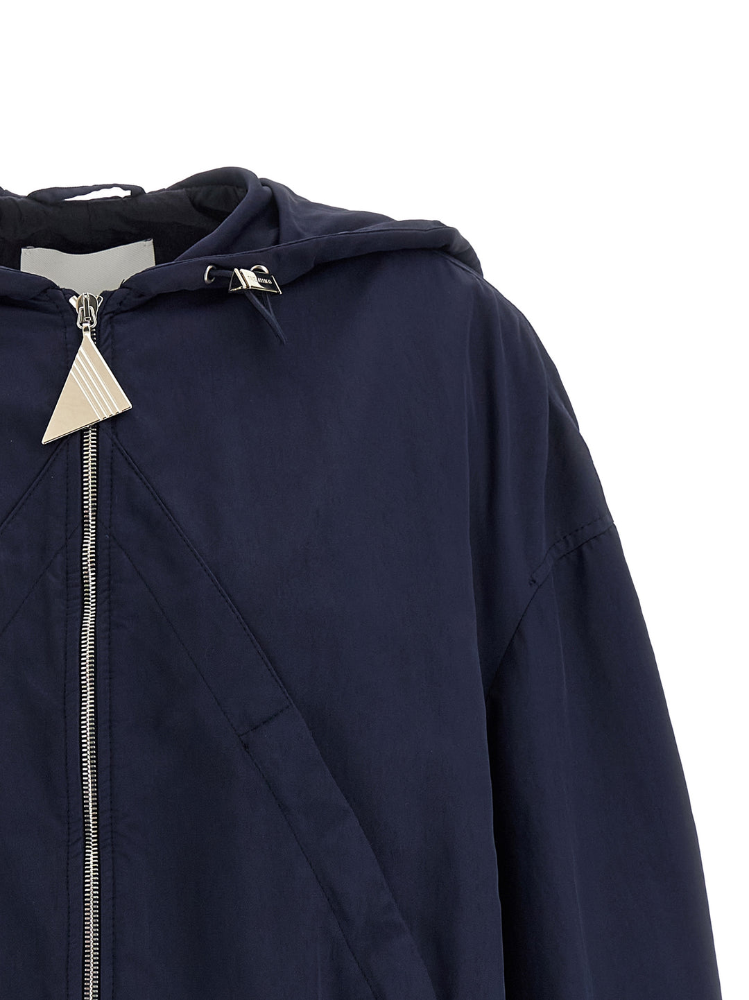 The Attico Hooded Bomber Jacket Puffer Jackets - Blu | 569e5862ba96762ce3110bc9f573616afb574022