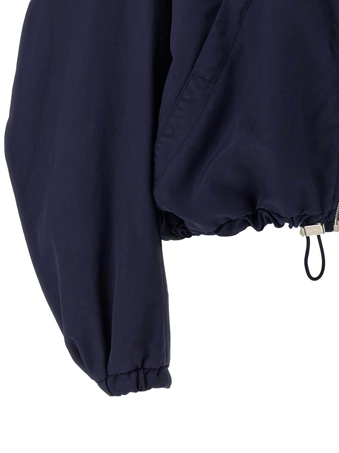 The Attico Hooded Bomber Jacket Puffer Jackets - Blu | bbe5790f37a408b755f2958399e3c683613b05b1