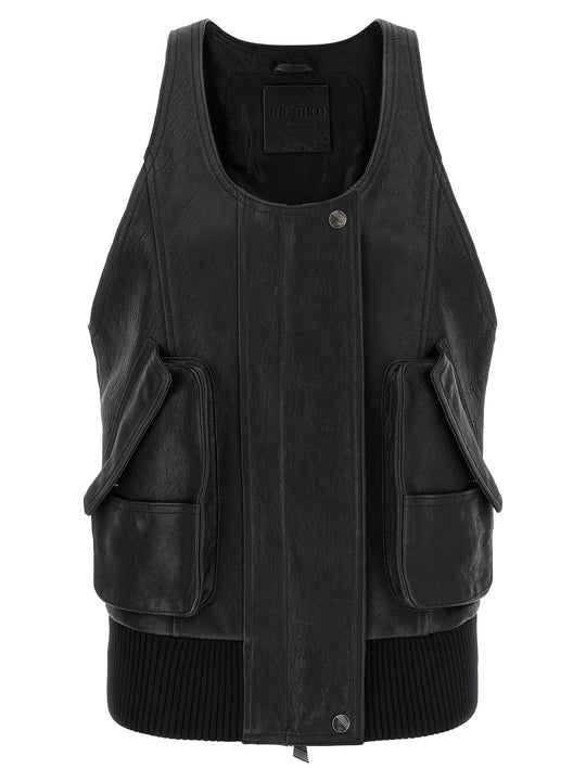 Blouson Vest Gilet Nero