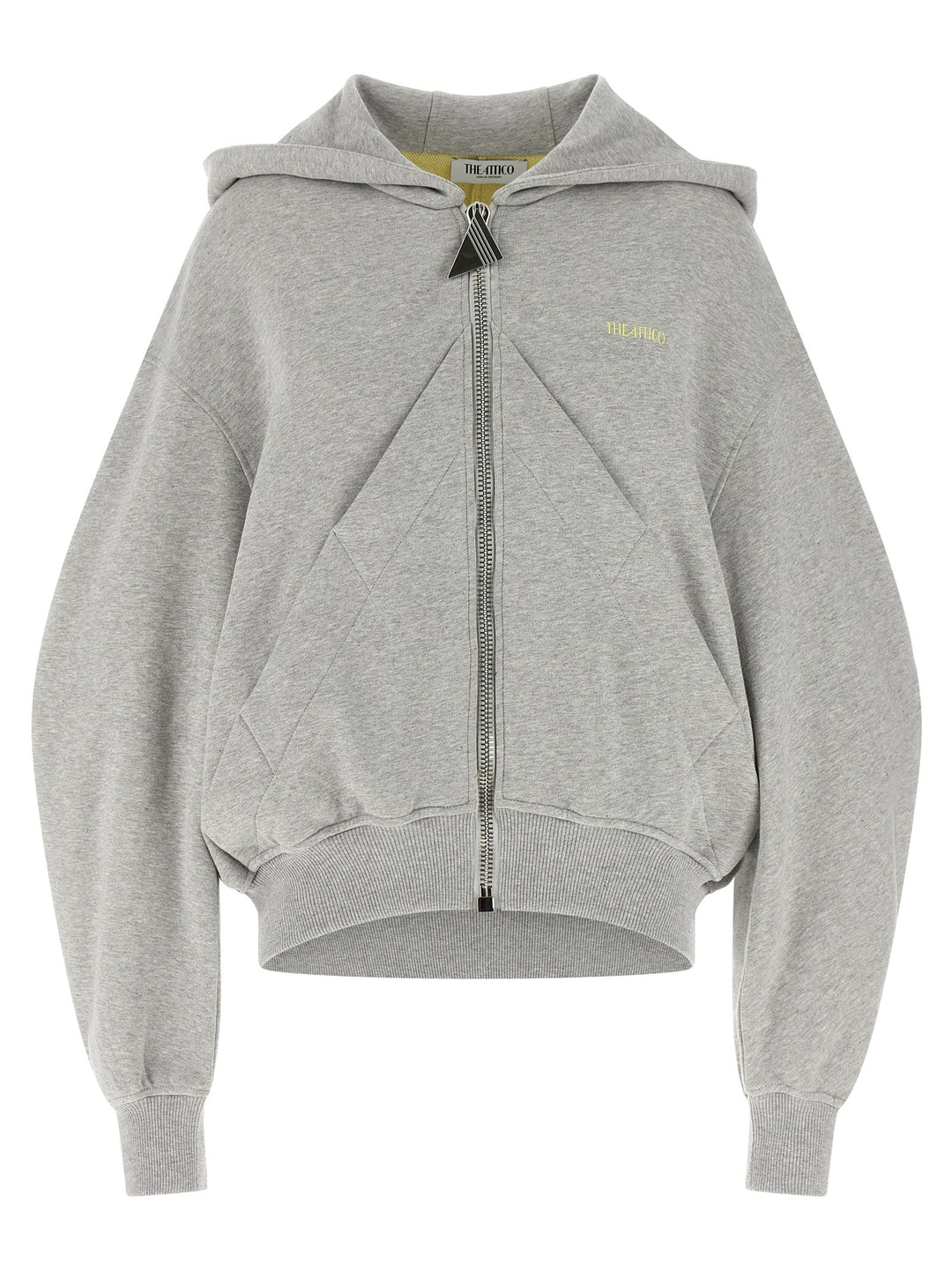 The Attico Logo Hoodie Felpe - Grigio | fe6b92a2ae8d2317545ddc5e0e712eaf70adbfe7