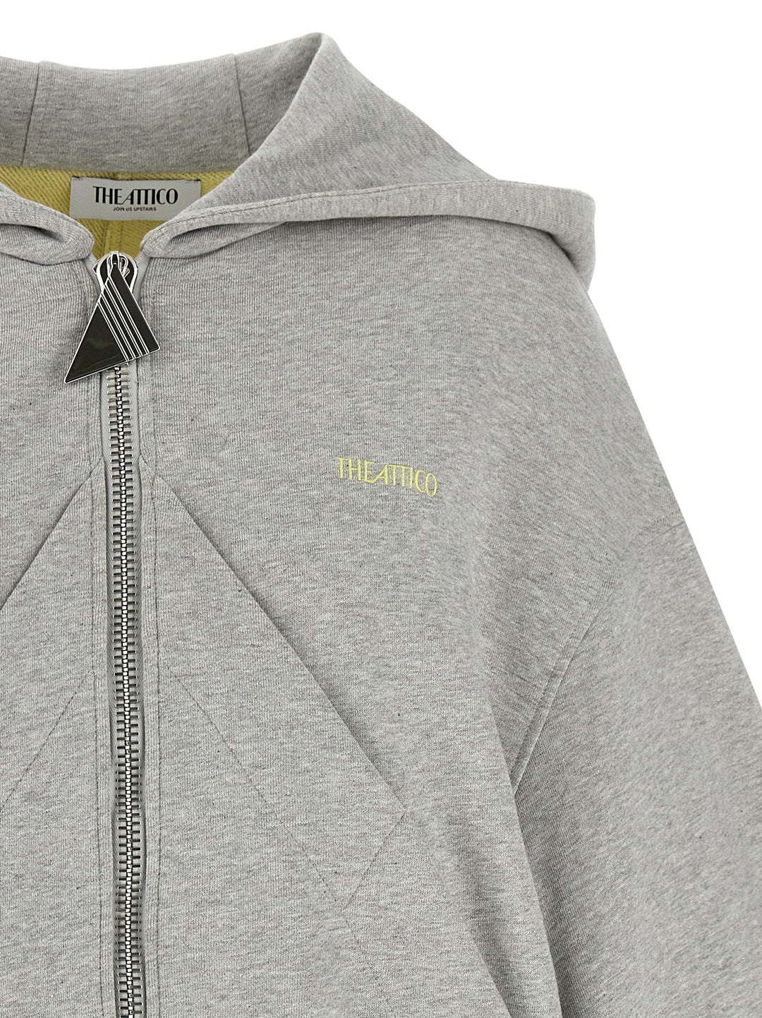 The Attico Logo Hoodie Felpe - Grigio | 63691a1b9a61b7f1797c4ab63ee915ba8a5b8667