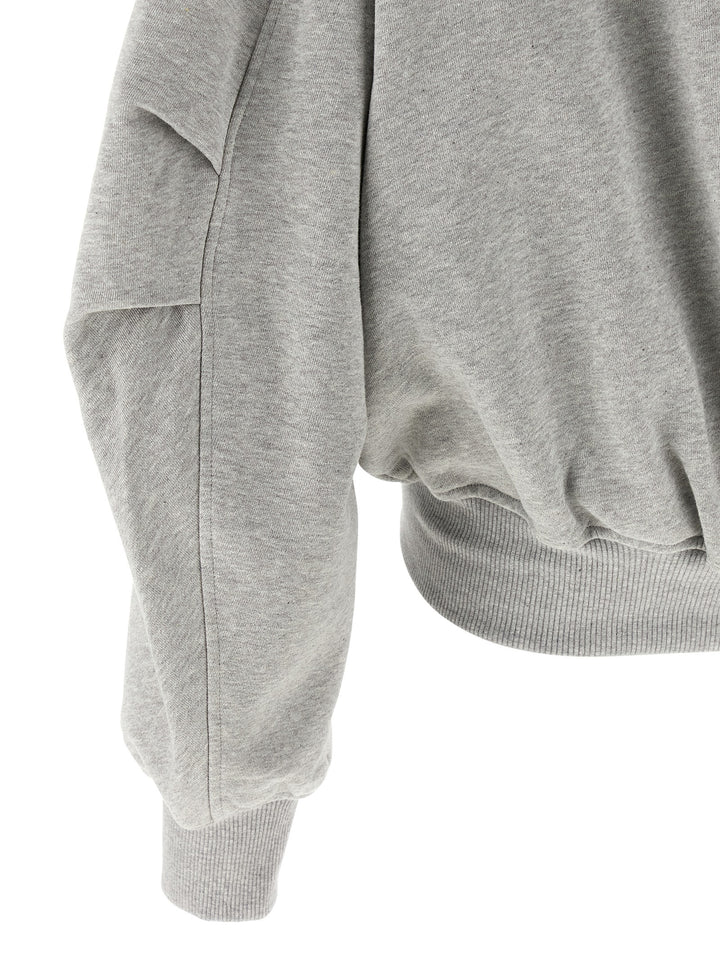The Attico Logo Hoodie Felpe - Grigio | fc61f3da52149ddf6ca71454f4f9bb086534c942