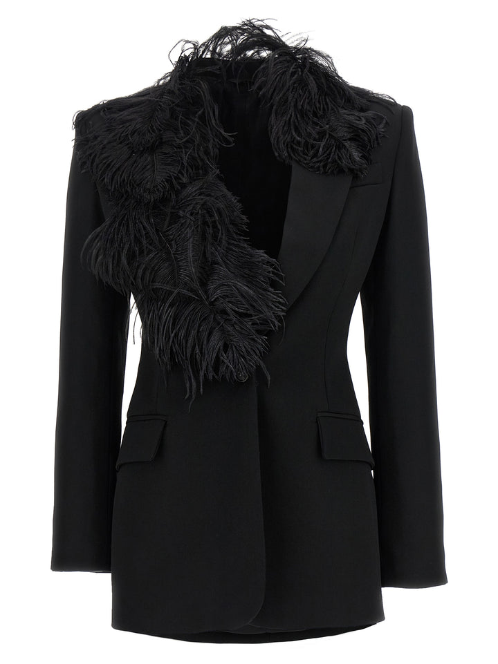 The Attico Feather Blazer BlazerS - Nero | 32c6f657f812b8971a1e547ebb427d4430face54