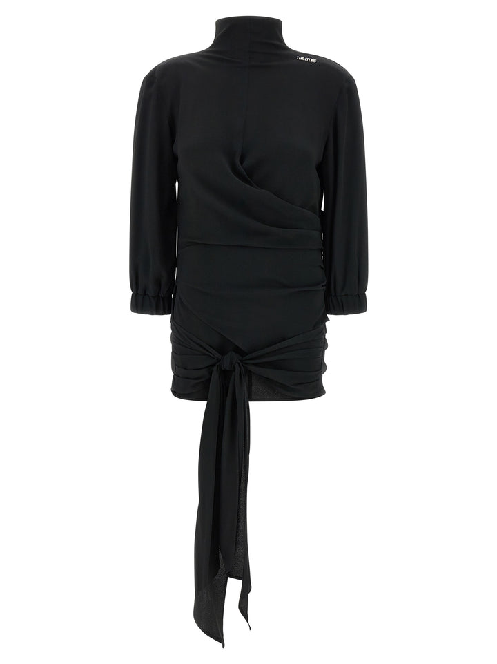 The Attico Sash Top Top - Nero | d2e67cd3c519b12f7404336115e50a6cddf36839