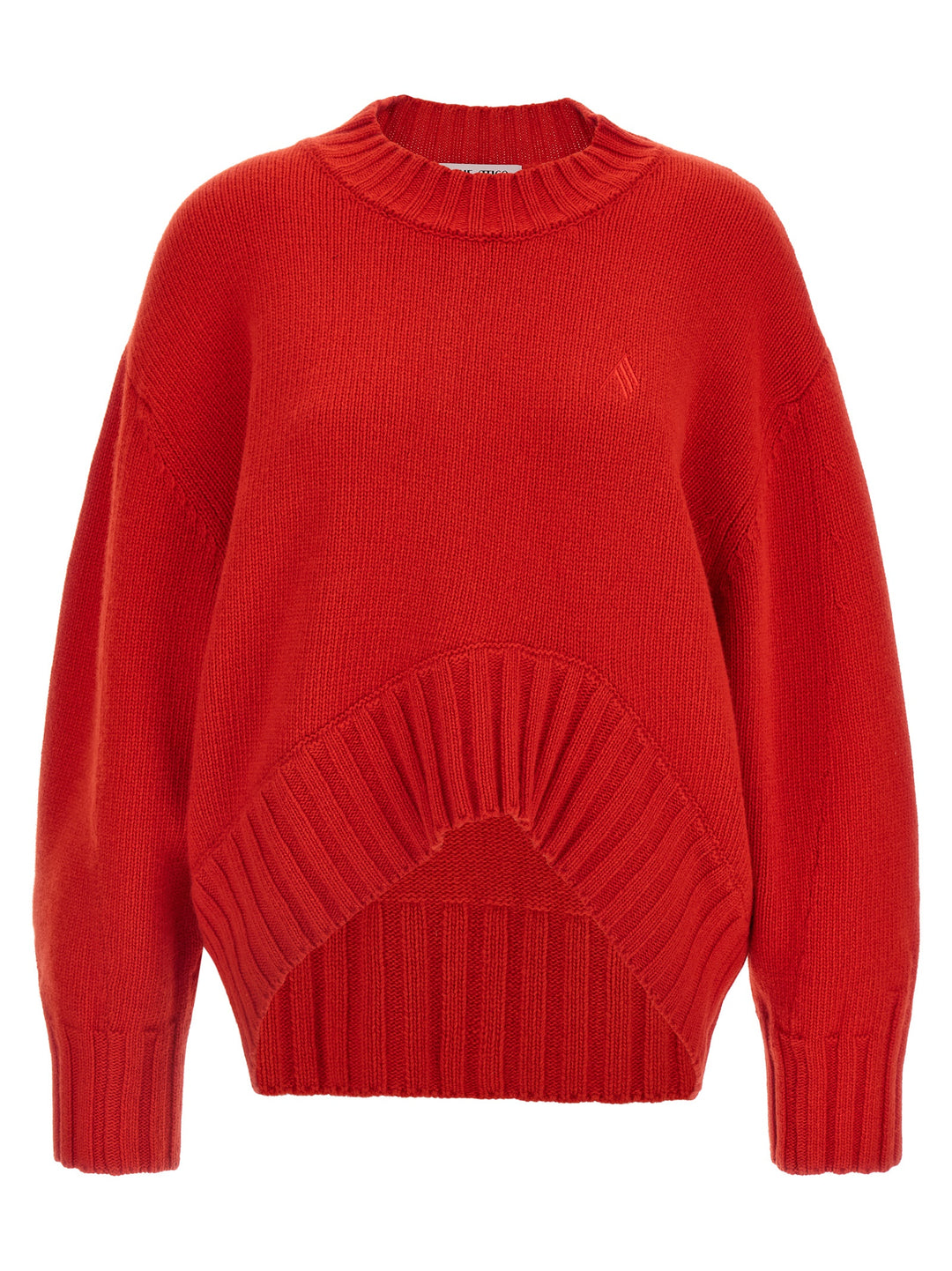 The Attico Asymmetrical Hem Sweater Maglioni - Rosso | b4ea61e63874bbbe630fc0c1bc88f8877993d4c7
