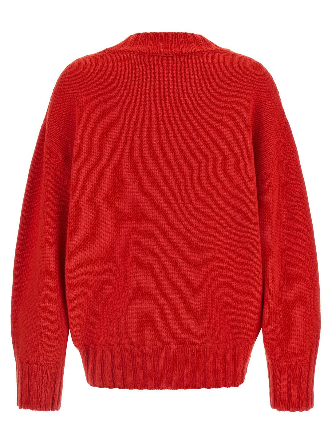 The Attico Asymmetrical Hem Sweater Maglioni - Rosso | 491321eb28888052814a9852366eacbb56bdce9e