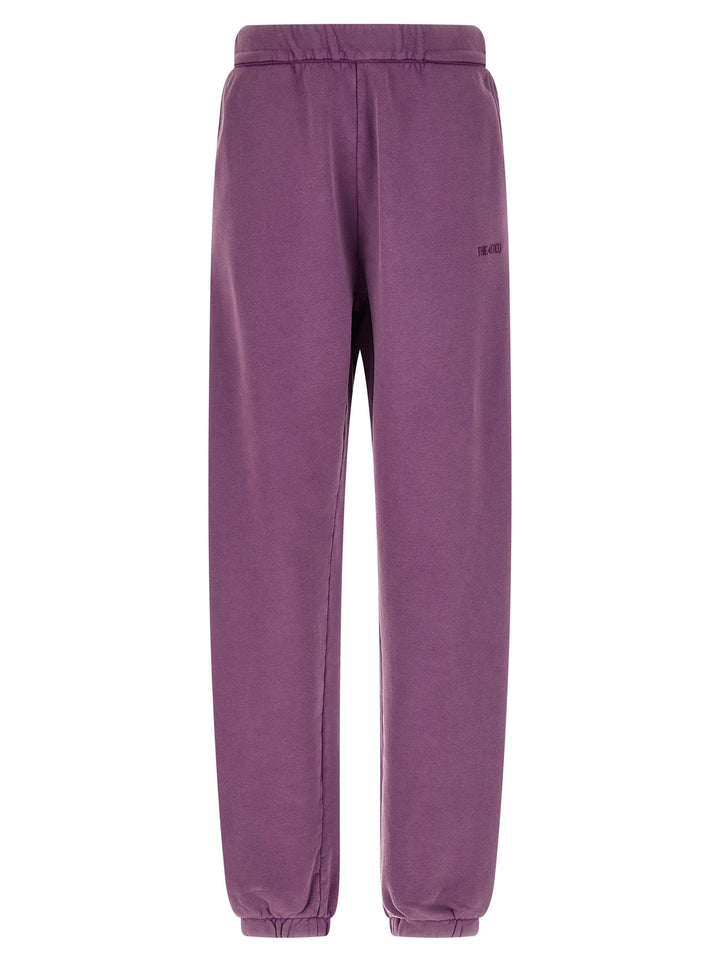 The Attico Logo Embroidery Joggers Pantaloni - Viola | 35d745f06bd27245a078737d9c1e6da569af26b5