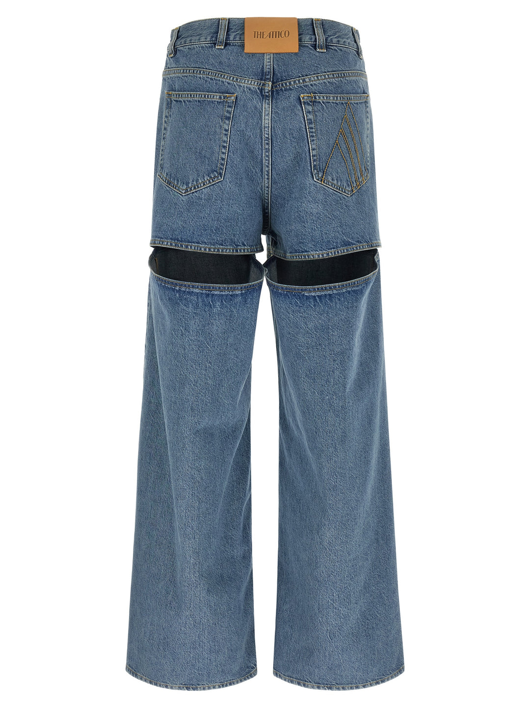 The Attico Cut-Out Jeans - Celeste | 4a44fde5a8cb14ef36dd50941922c1e8f26b8a86