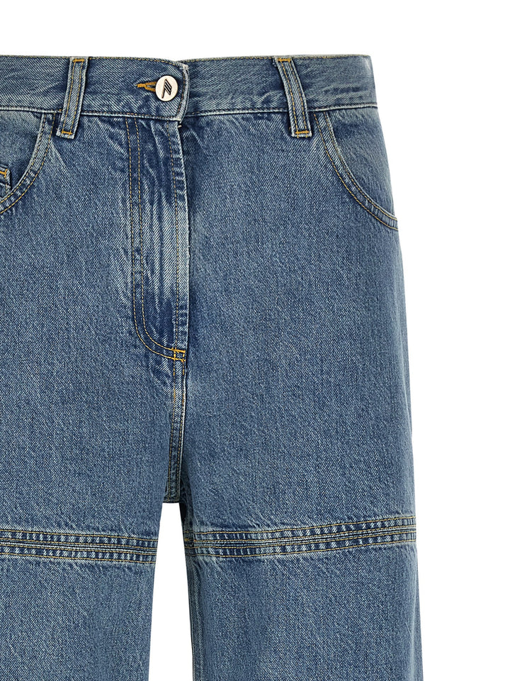 The Attico Cut-Out Jeans - Celeste | 66eac5db504e95dd0a51b86054b984b7e400d067