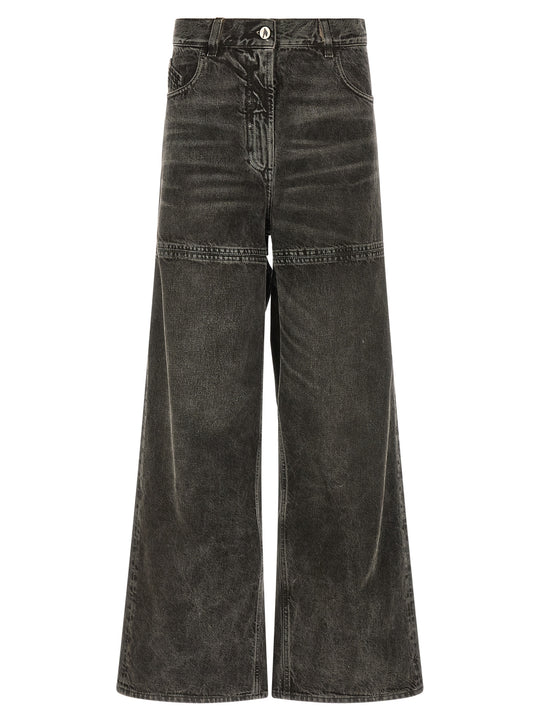 Cut-Out Jeans Nero