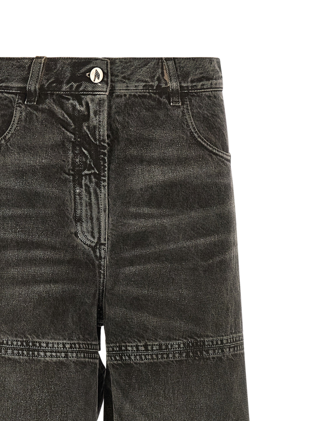 The Attico Cut-Out Jeans - Nero | a48018731a34ad7eaa2926fb4106574400a89c90