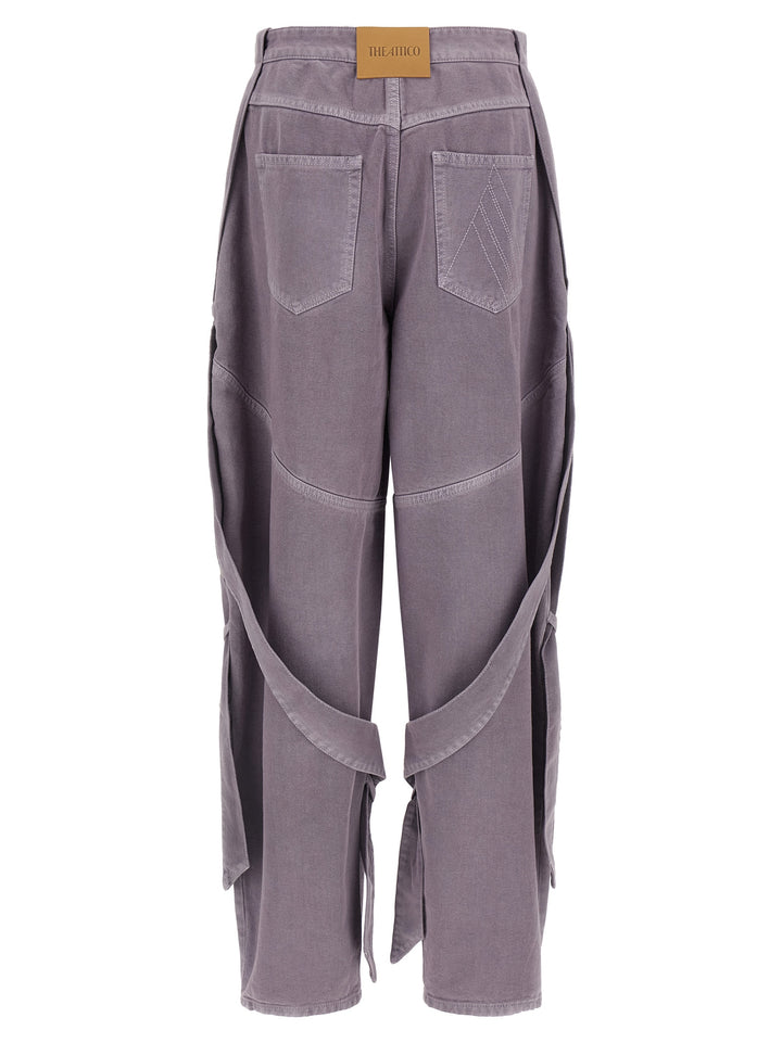 The Attico Garment-Dyed Jeans - Viola | 4501fabbeebdb207344de8588077019c5600915f