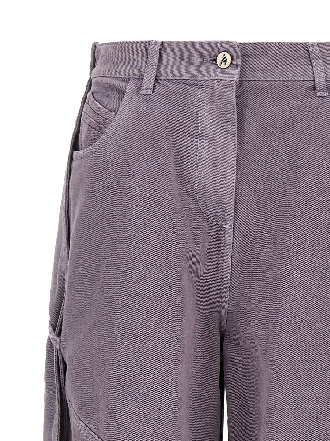 The Attico Garment-Dyed Jeans - Viola | 05765795803ea3063d33c5cad1cb8aabe96e30b5