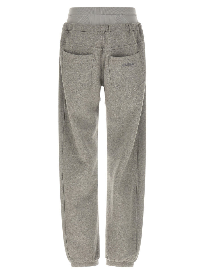 The Attico American Fleece Joggers Pantaloni - Grigio | 4e70a0426146b0d63256a0b60fe6910bb446b6b0