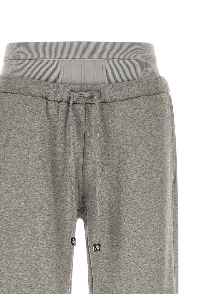 The Attico American Fleece Joggers Pantaloni - Grigio | 984a382dc2c97ebb0e75b843b588a56a590c2ef9