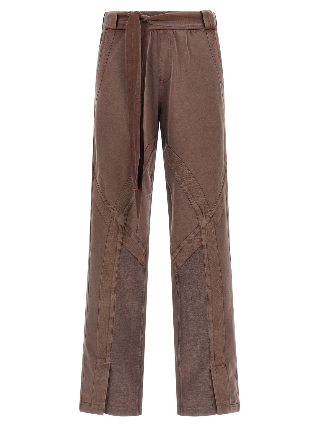 The Attico Front Split Pantaloni - Marrone | 208fae6ac401e2ab6e7092334bcd32fe5ca84174