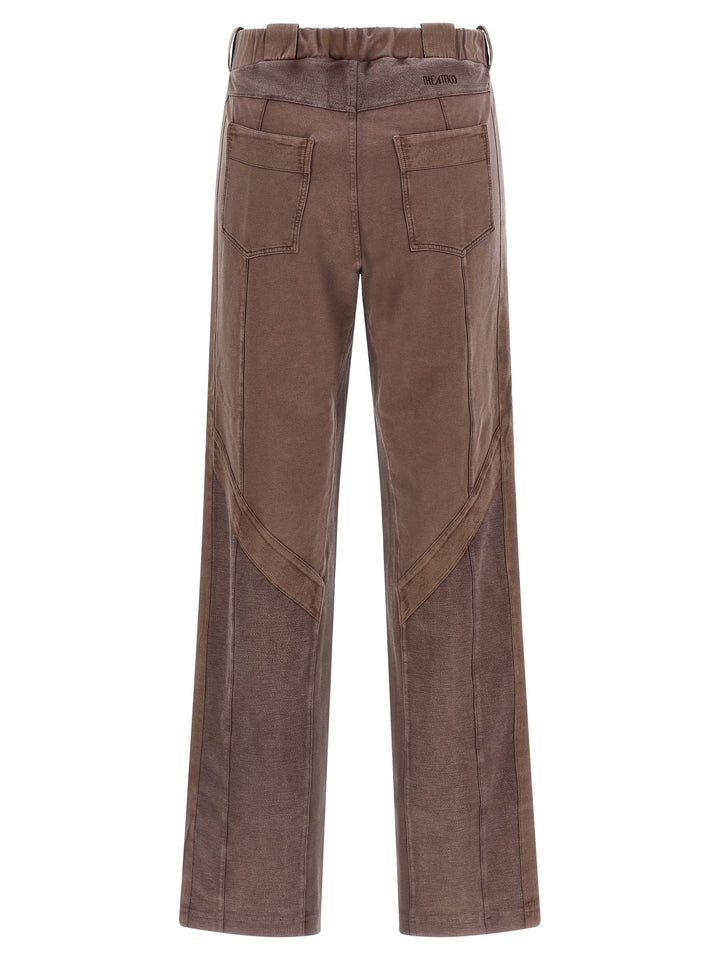 The Attico Front Split Pantaloni - Marrone | 4830092f2952de06e52a9d1892ea3f44b3ab0dac