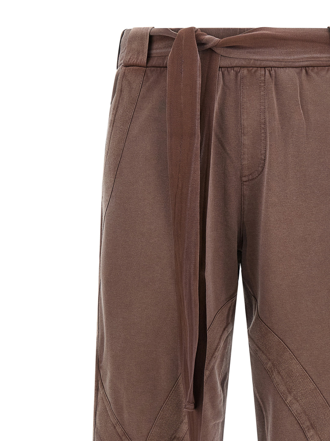 The Attico Front Split Pantaloni - Marrone | d05bcd724a26b63f35fbdde3e75f8f87c470bef3