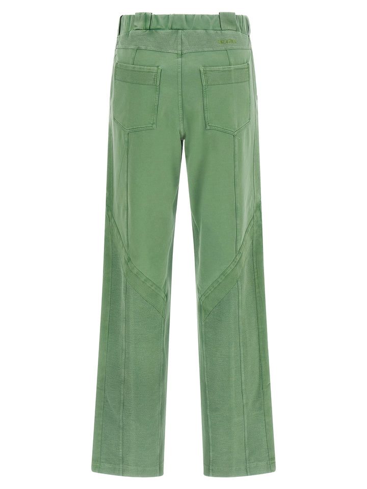 The Attico Front Split Pantaloni - Verde | 51c9000dc863dc765b3c93b85b8e1c9b1186b5e2
