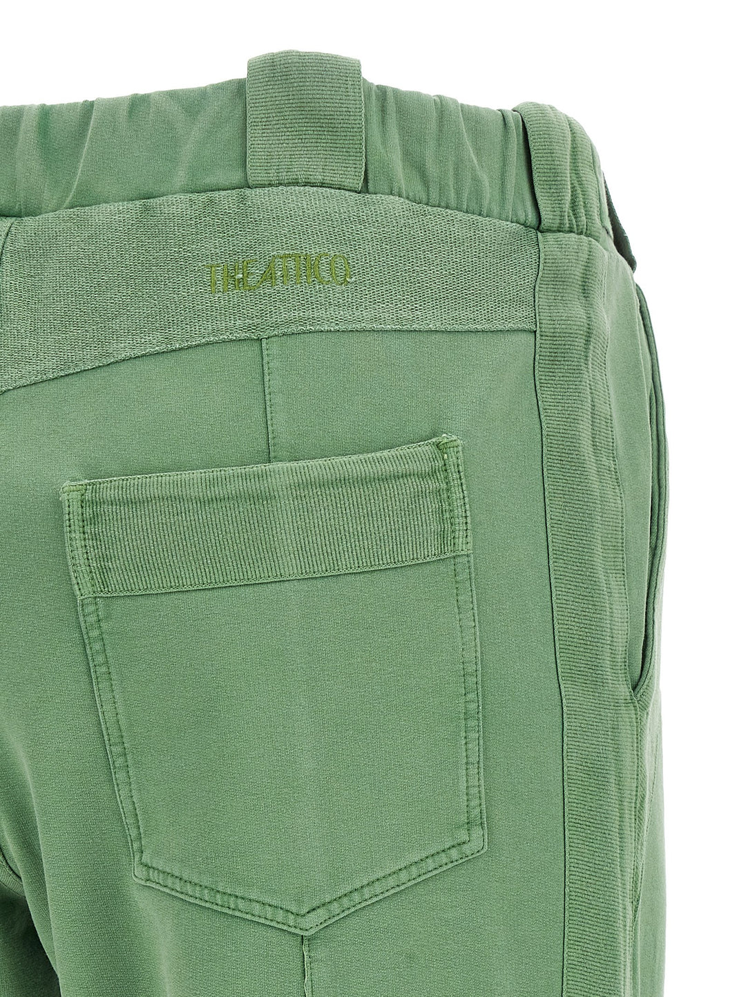 The Attico Front Split Pantaloni - Verde | 528f91837ab5881ff77b1bcb5efe38d5be8318b3