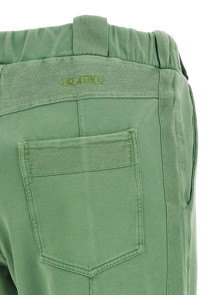 The Attico Front Split Pantaloni - Verde | 528f91837ab5881ff77b1bcb5efe38d5be8318b3