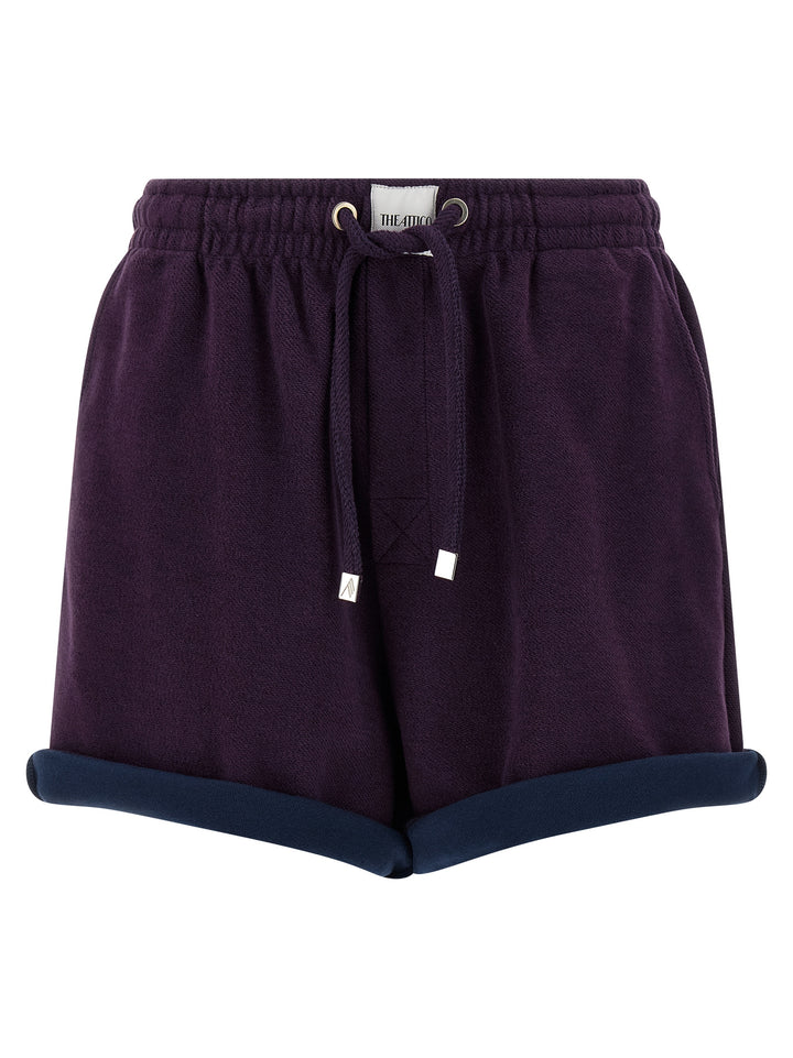 The Attico American Fleece Shorts Bermuda e Short - Viola | c78c6b9720ea3b67c0c010e954a6ecad7cfd104f