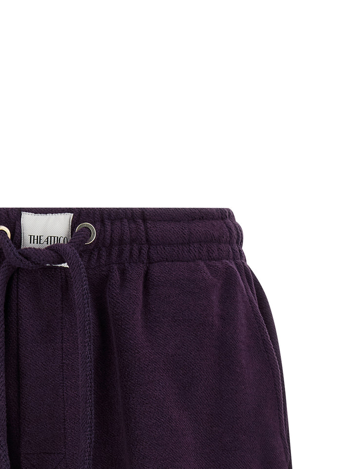 The Attico American Fleece Shorts Bermuda e Short - Viola | 6da071285ed6738179f1ba56fc6fcda47da80754
