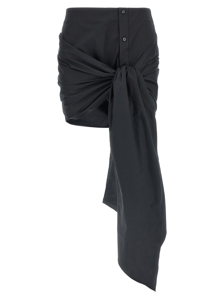 The Attico -Bow Skirt Gonne - Nero | 2cc90bcf12cde4ad56421c69555459e489f5d7c7