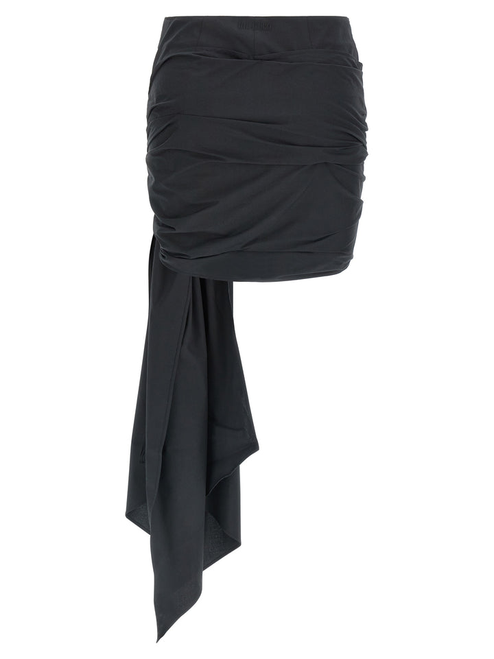 The Attico -Bow Skirt Gonne - Nero | bea4e855bfcbe25747e4c74f8ffd1cc651576730