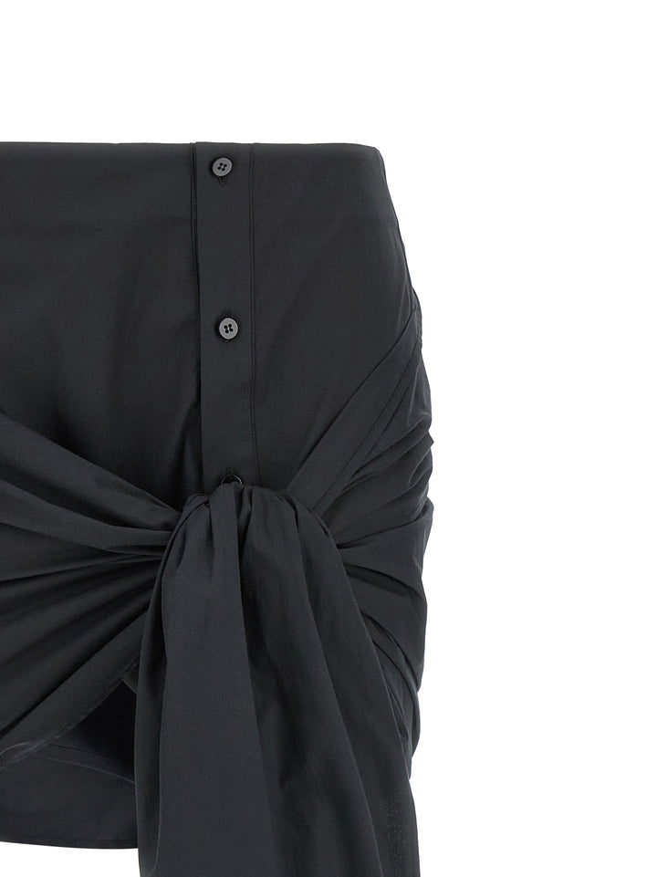 The Attico -Bow Skirt Gonne - Nero | 7cb59ecac30eaf981d55f95e1546aa5c99f00f64