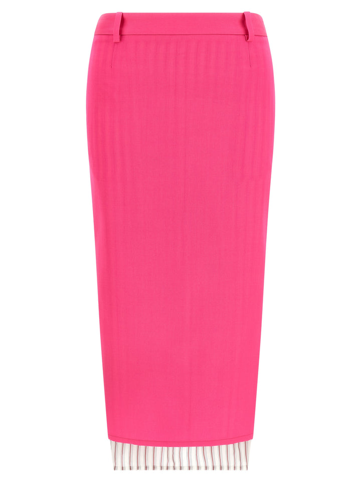 The Attico Double Layer Skirt Gonne - Fucsia | c4aed8195a7a520b6613cd599ed7773545f1be8d