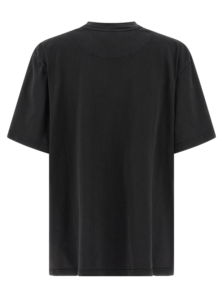 The Attico Shaped Split T shirt - Nero | 4402acedc4bf8fffb5f2e28e6415d69a8f28e0e1