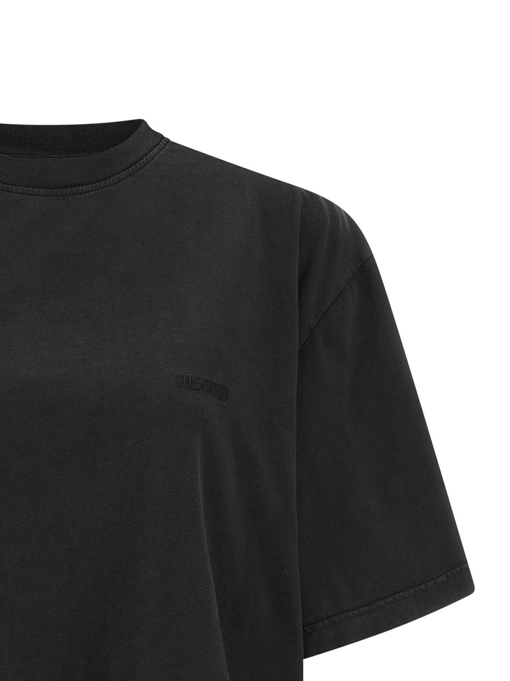 The Attico Shaped Split T shirt - Nero | cd0d91848f95071452c2f811ed80aad6482a7e2c